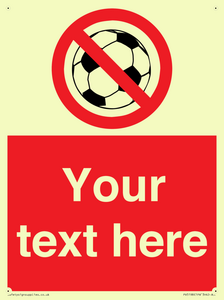 Custom No Ball Games Sign